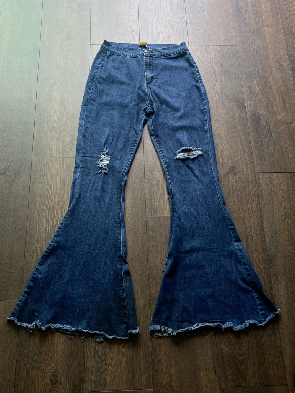 Daisy Distressed Flared Jeans